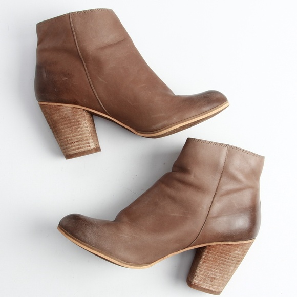 bp Shoes - BP Leather Brown Booties